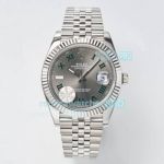WF Factory Rolex Wimbledon Datejust II 41MM Grey Dial Green Roman Numerals Watch